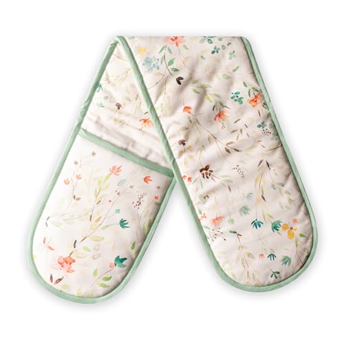 Double Oven Mitts 100% Cotton Double Oven Glove
