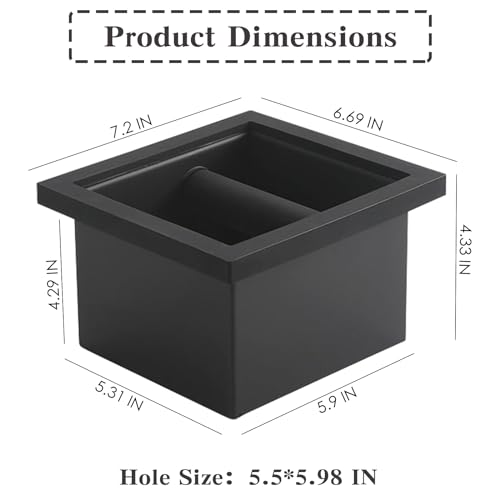 Stainless Steel Coffee Ground Knock Box Chute