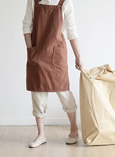 Soft Cotton Linen Apron for Women
