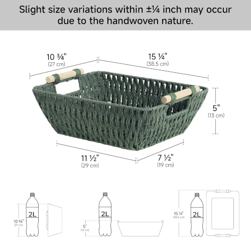 Wicker Storage Basket (2 Count)