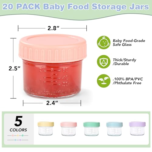 20 Pack Baby Food Containers (20 Count)
