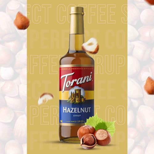 Jimoco® Syrup Pump Dispenser + Torani® Hazelnut Syrup (25.4 Fl Oz)