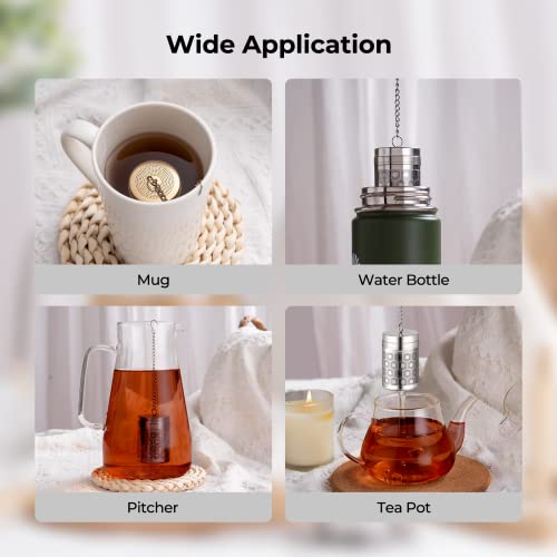 Stainless Steel Tea Infuser Fine Mesh Tea Strainers for Loose Tea