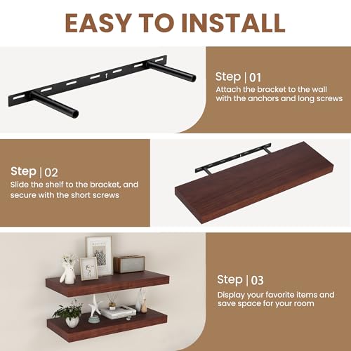 9 Inch Deep Floating Shelves (2 Count)