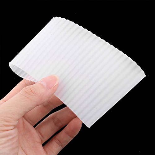 Silicone Nonslip Glass Bottle Mug Cup Sleeve Protector Cover White