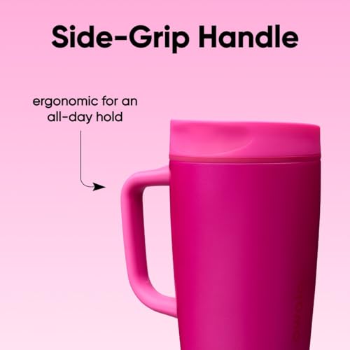 SmoothSip Slider Stainless Steel Insulated Travel Mug with Handle