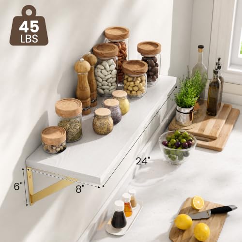 Wall Mounted Floating Shelves Set of 2 (2 Count)