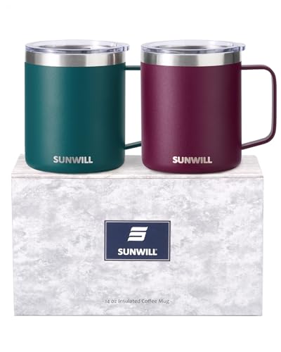 Travel Coffee Mug Set of 2 (2 Count)