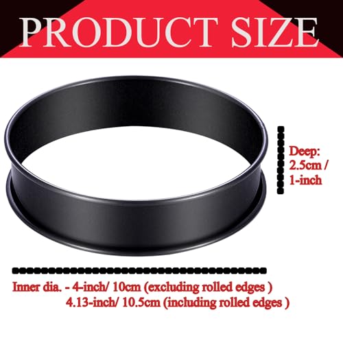 16Packs Crumpet Rings NONSTICK English Muffin Rings 4 Inch