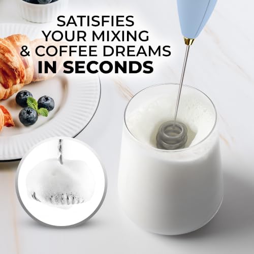 Powerful Milk Frother Wand With Duracell Batteries