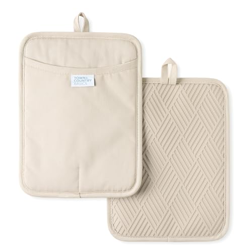 Basketweave Soft Silicone Pot Holder 2 (2 Count)
