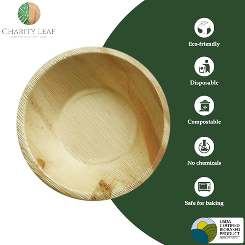 Disposable Bamboo 6" Round Bowl (1000 Count)