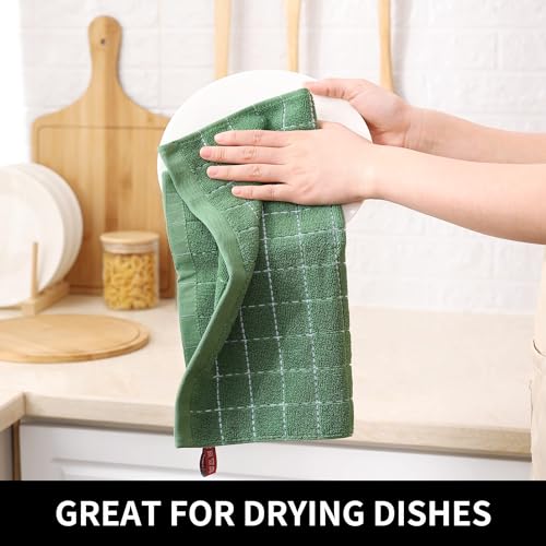 100% Cotton Terry Kitchen Dish Cloths (12 Count)