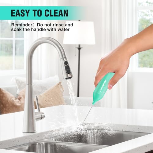 Handheld Rechargeable Milk Frother Wand with Stand