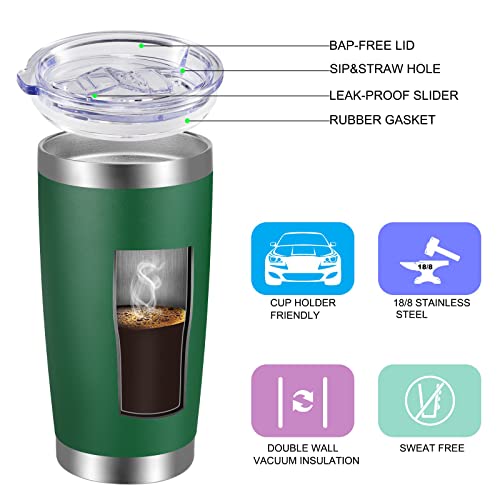 20oz Tumbler with Lid and Straw Stainless Steel Tumbler Cup Bulk Vacuum Insulated Double Wall Travel Coffee Mug Powder Coated Coffee Cup (12 Count)