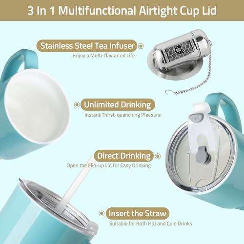 Sweejar Ceramic Tea Cup with Lid