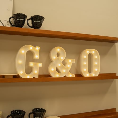 Rechargeable LED Letter Lights Sign Marquee Light Up Letters Sign for Night Light Wedding