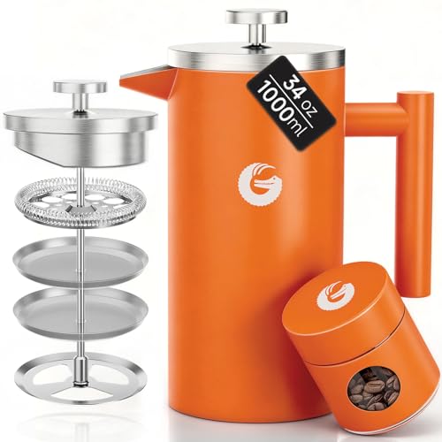French Press Coffee Maker 34 oz