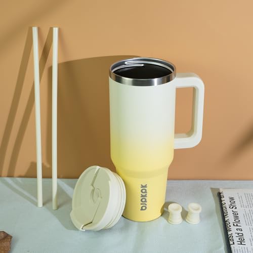 30 oz Insulated Tumbler with Handle & Straw