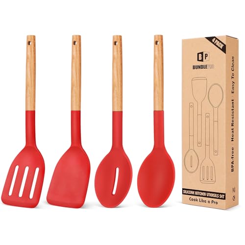 Pack of 4 Silicone Cooking Utensils Set (4 Count)