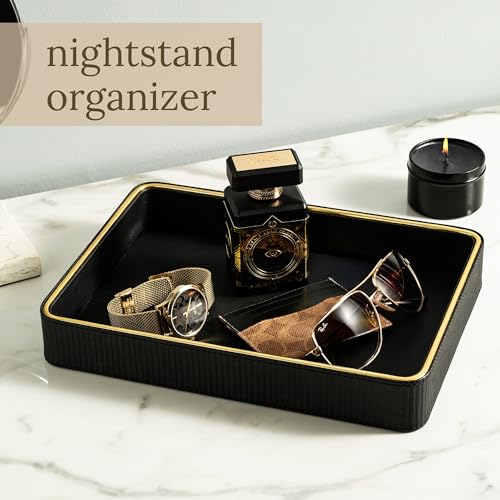Leather Catchall Valet Tray for Men