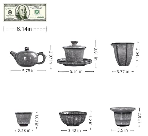 11 Pcs Top Ceramic China Tea Set