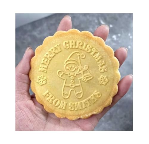 2025 Personalized Christmas Cookie Stamp Unique 3D Embossed Design Fun Tool for Baking Art