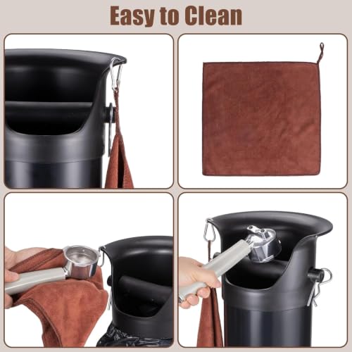 Coffee Knock Box Set with Cleaning Cloth
