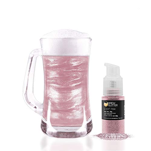 s Light Pink Brew Glitter Spray Pump