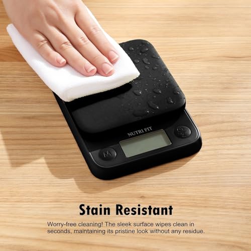 Food Scale Small Digital Kitchen Scales Weight Grams Ounces Black