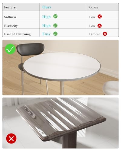 Pure White Plastic Table Cover Protector