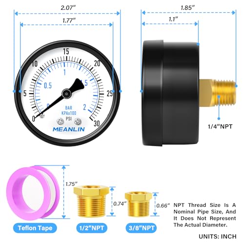 0 30Psi 2" DIAL FACE 1