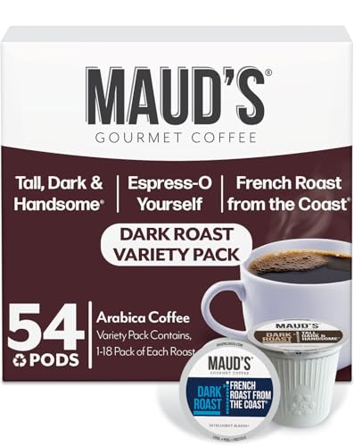 Dark Roast French Roast & Espresso Coffee Pods Bundle (54 Count)