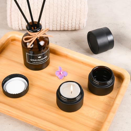 Glass Jars with Lids (24 Count)