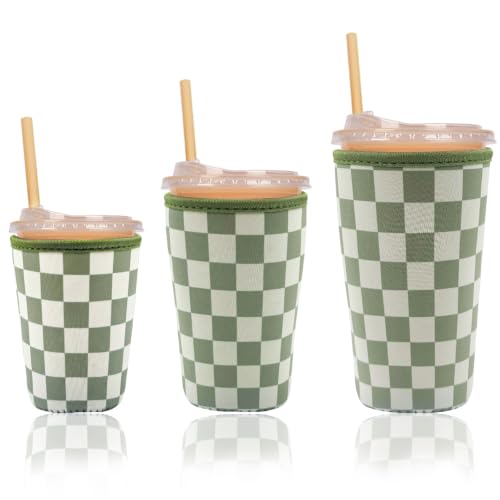 Reusable Insulated Neoprene Iced Coffee Cup Sleeve