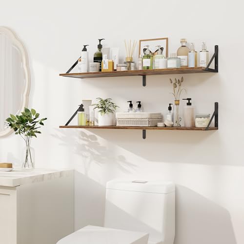 Deep Floating Shelves for Wall (2 Count)