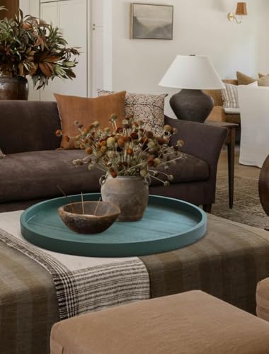 Round Ottoman Table Tray Round
