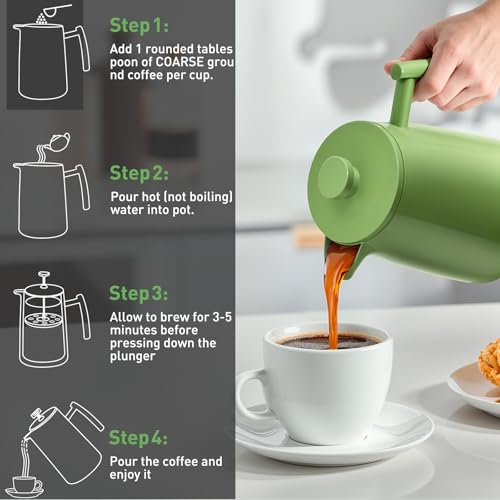 50oz French Press Coffee Maker