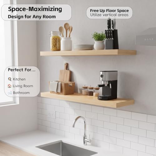 Floating Wall Shelves (2 Count)