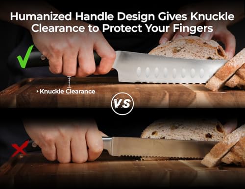Resharpenable Bread Knife for Homemade Bread