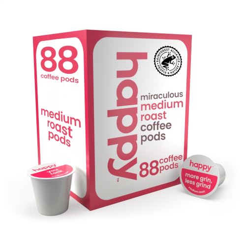Happy Coffee Medium Roast Coffee Pods (88 Count)
