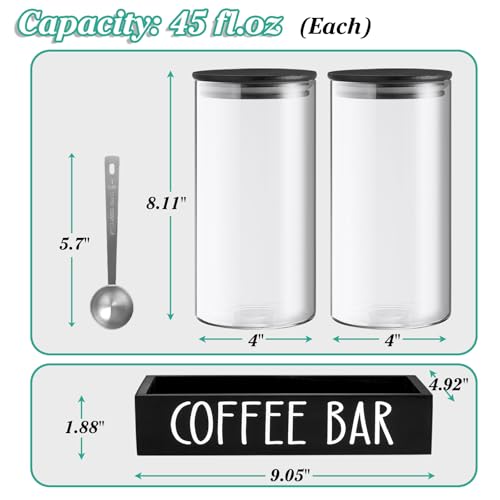 Glass Coffee Canister for Ground Coffee