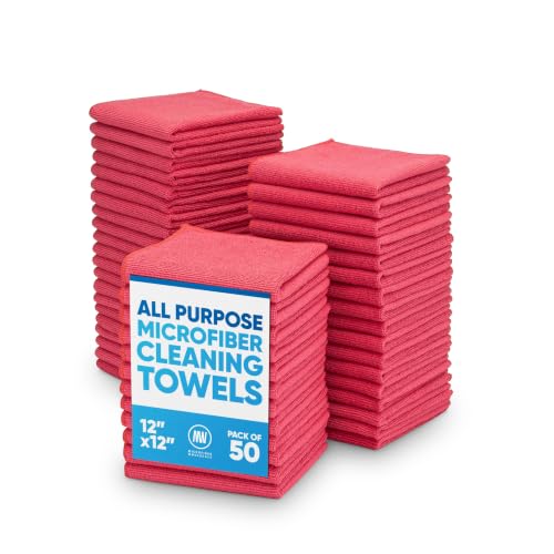 12" x 12" Microfiber Cleaning Cloths (50 Count)