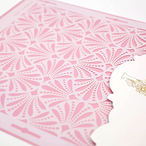 Cake Decorating Stencil for Tall Buttercream Cake