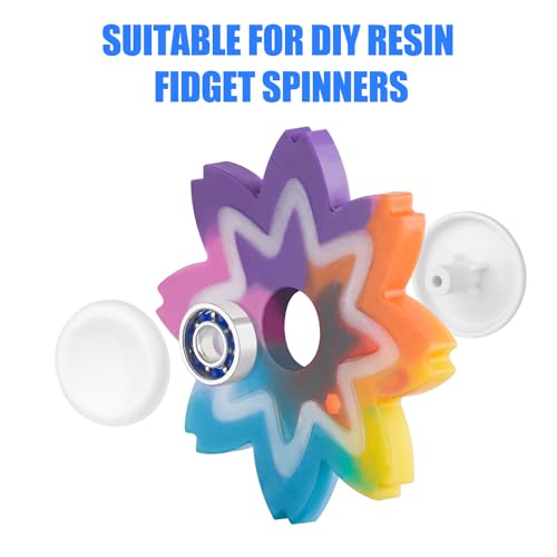 16 Pack Fidget Spinner Bearing and Cap Replacement Set (32 Count)
