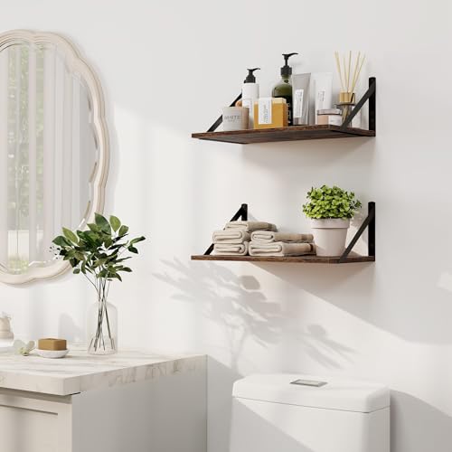 Deep Floating Shelves for Wall (2 Count)