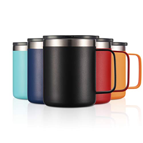12 oz Insulated Travel Coffee Mug with Handle