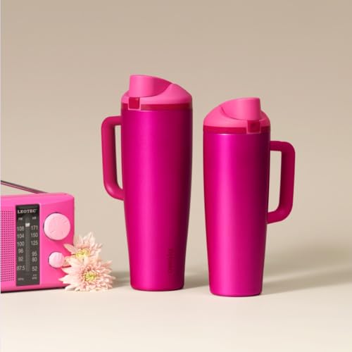 FreeSip Tumbler Stainless Steel Water Bottle 40 oz Read My Lips