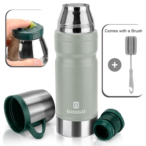 Vacuum Insulated Water Bottle Thermo Water Flask with Cup 680ml