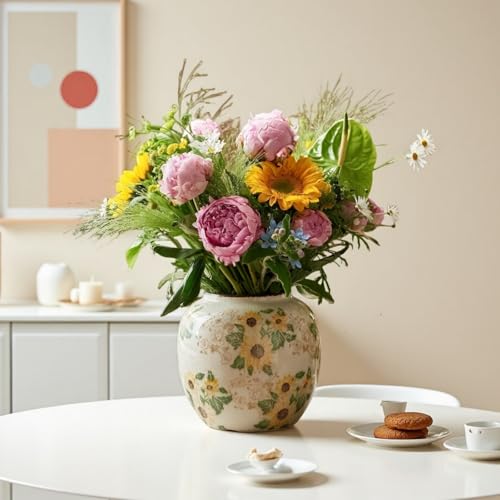 Round Ceramic Vase